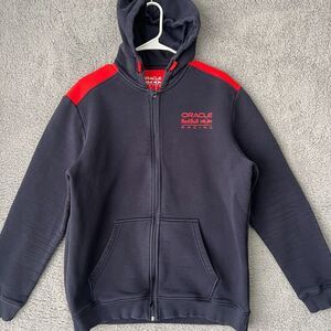 Oracle‎ Red Bull Racing Hoodie Mens XL Blue Full Zip Sweatshirt
